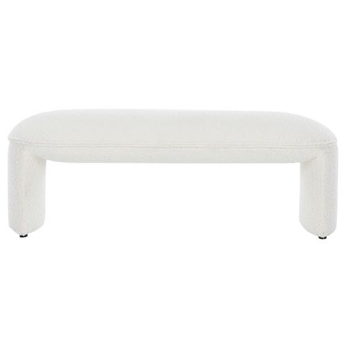 Leo Boucle Ottoman Bench