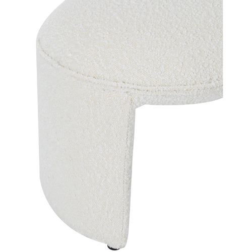 Leo Boucle Ottoman Bench