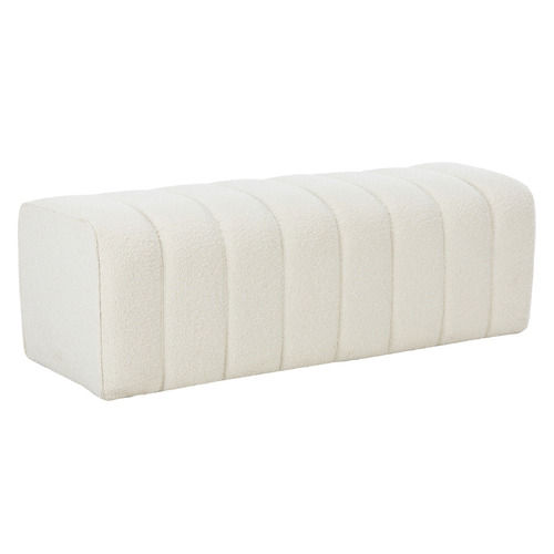 Ora Boucle Ottoman Bench