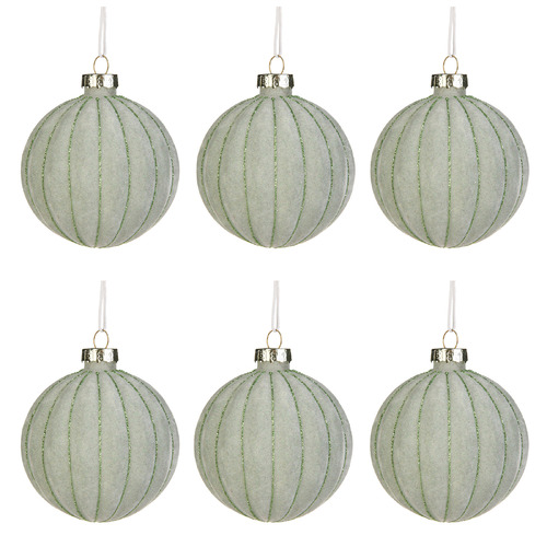 Set-of-6-Velvet-Flocked-Glass-Baubles