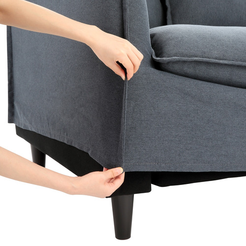 Temple & ster Montauk Slipcover Reversible Chaise Sofa & Armchair Set