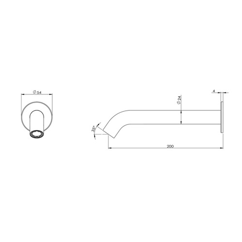 Clovelly Bath/Basin Spout