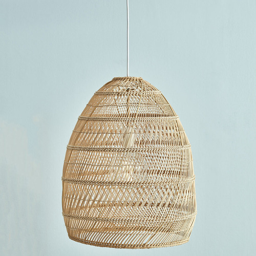 Temple & Webster Milo Woven Rattan Pendant Light