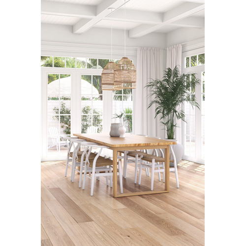 Oak Ski-Leg Dining Table - Modern Country Style