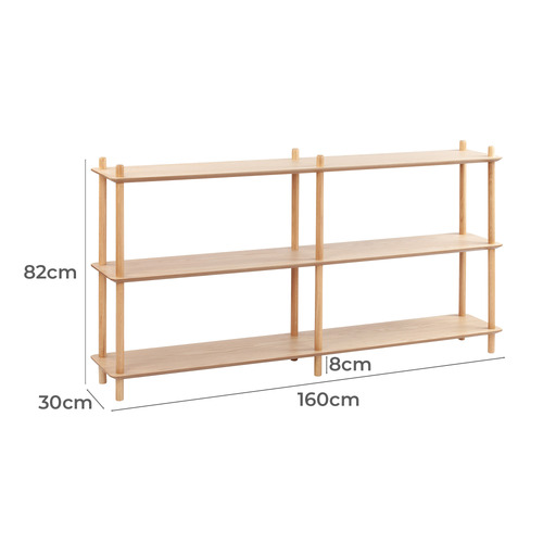 Banjo-3-Tier-Long-Bookshelf