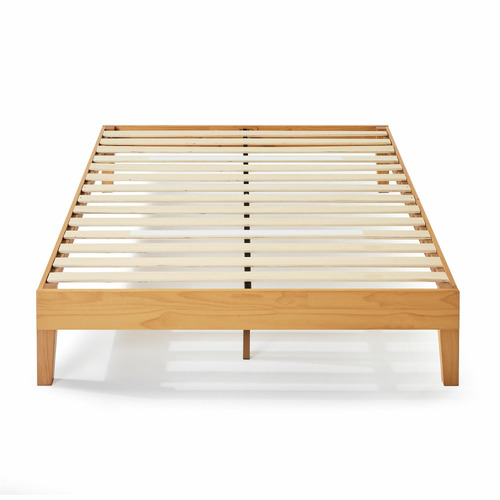 Temple & Webster Natural Beckham Premium Wooden Bed Base