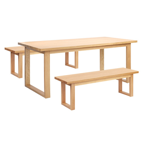 Ski-Leg-Oak-Wood-Dining-Bench