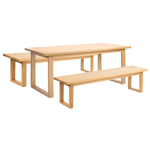 Ski-Leg-Oak-Wood-Dining-Bench