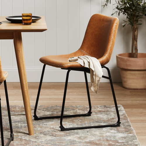 Phoenix-Vintage-Style-Faux-Leather-Dining-Chairs