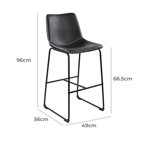 66cm-Phoenix-Vintage-Style-Faux-Leather-Barstools-MJPPBSVC