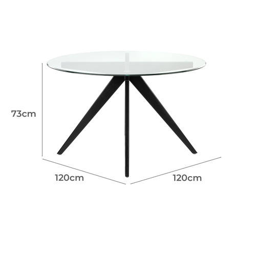 NOLA Round Dining Table 120cm - Black   Melbourne, Sydney,  Brisbane, Adelaide & Perth