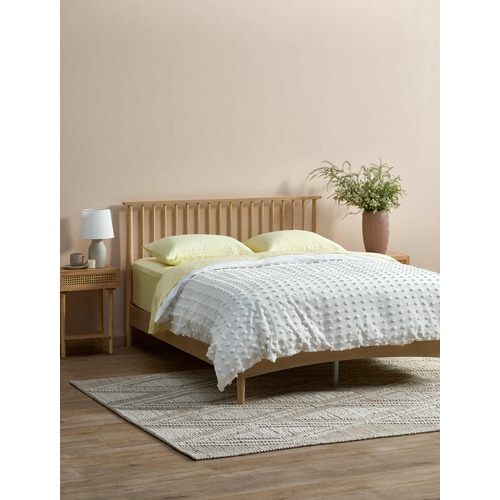 Temple & ster White Washed Liam Pine Wood Bed