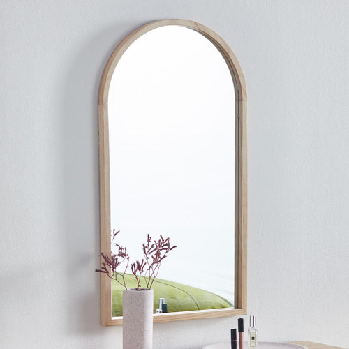 Temple & Webster Tate Arched Wooden Framed Wall Mirror