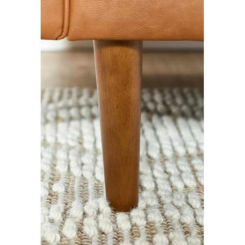 Temple & ster Tan Stockholm Faux Leather Sofa