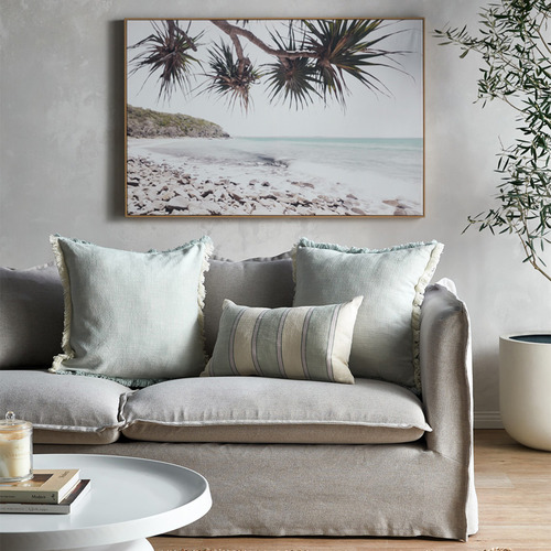 Temple & ster Coastal Wall Art & Cushion Set