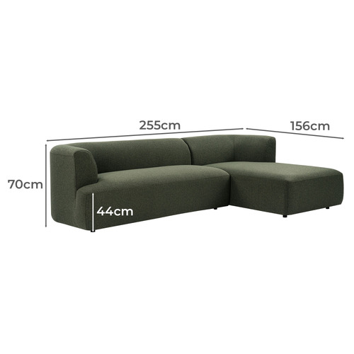 Gala 4 Seater Bouclé Sofa with Chaise