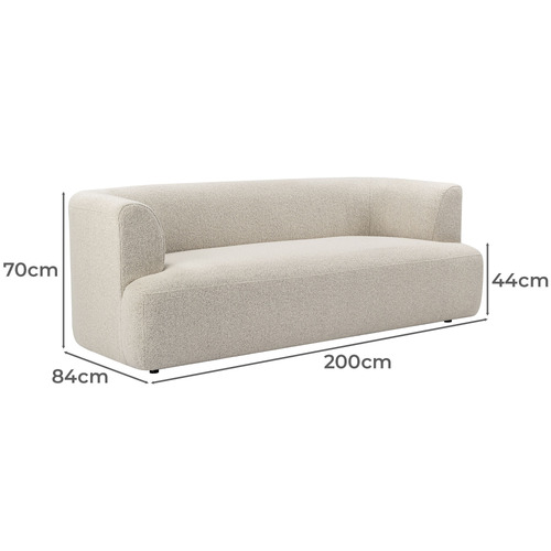 Gala 3 Seater Bouclé Sofa