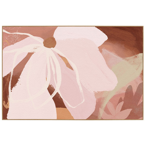 Temple & ster Floral Figment Blush Framed Canvas Wall Art