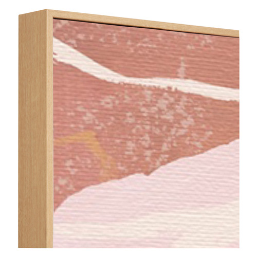 Temple & ster Floral Figment Blush Framed Canvas Wall Art
