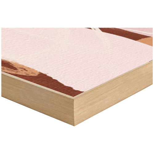 Temple & ster Floral Figment Blush Framed Canvas Wall Art