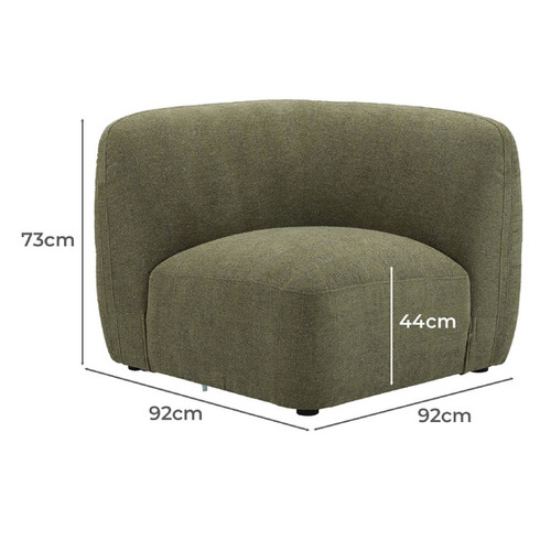 Forest Green Moab Corner Lounge Chair