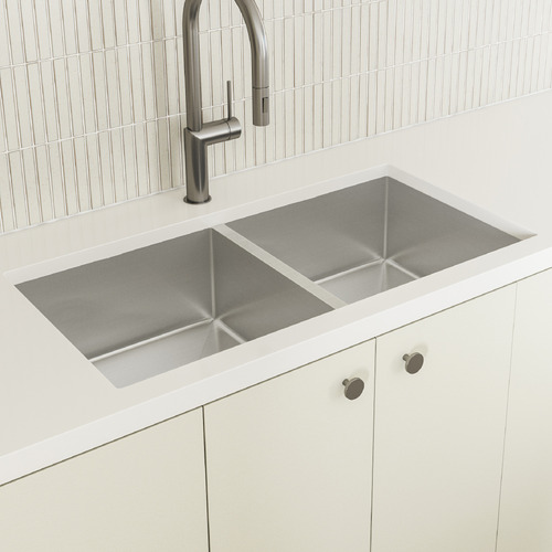 Temple Webster Swanson Double Bowl Stainless Steel Kitchen Sink The   Swanson Double Bowl Stainless Steel Kitchen Sink 