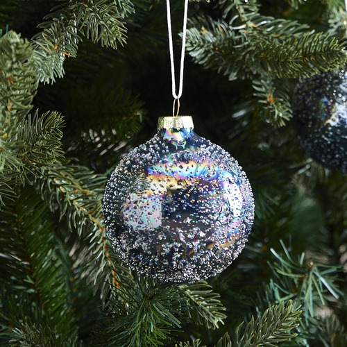Set-of-6-Iridescent-Sprinkled-Glass-Baubles