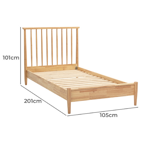 Denbey Rubberwood Single Bed