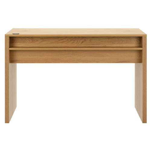 Rhet 2 Drawer Oak Writing Desk - Compact Home Office