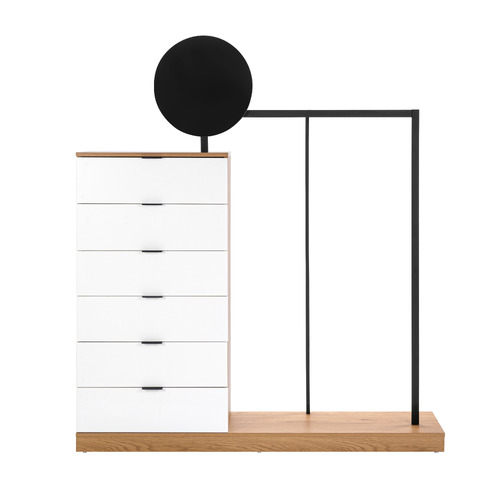 Tessa Wardrobe & Drawers with Mirror
