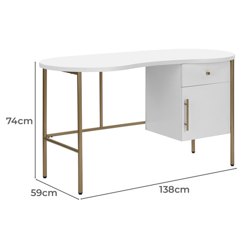 Angela 1 Drawer Desk