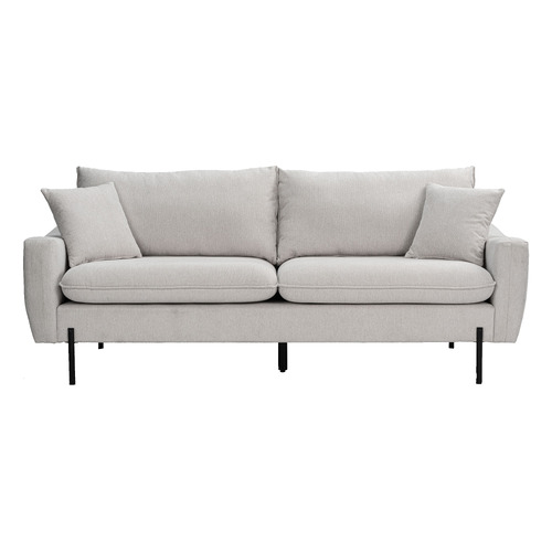 Natural Georgie 3 Seater Upholstered Sofa