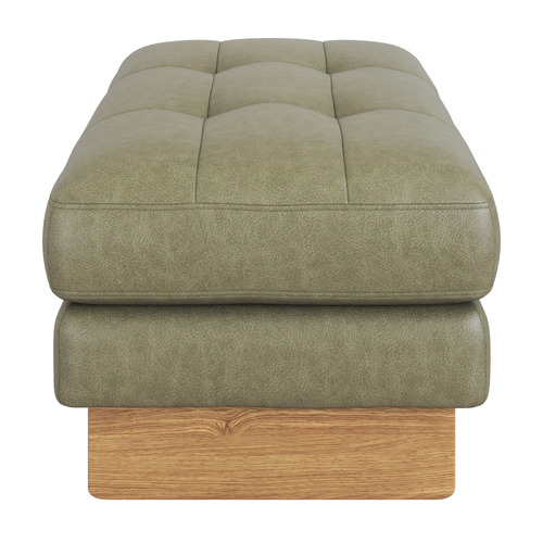 Hunter Leather Ottoman