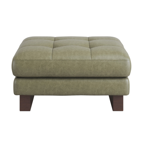 Hunter Leather Ottoman
