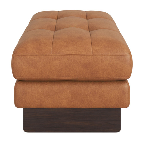 Hunter Leather Ottoman