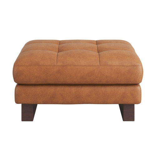 Hunter Leather Ottoman