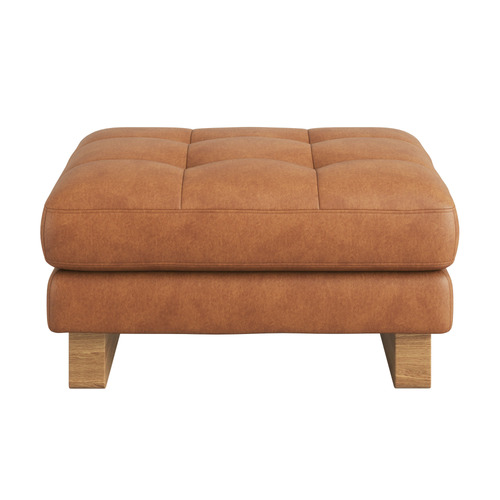Hunter Leather Ottoman