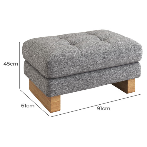 Hunter Chenille Ottoman
