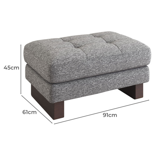 Hunter Chenille Ottoman