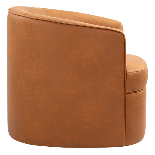 Robbie Faux Leather Swivel Armchair