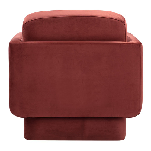 Rust Ingrid Velvet Armchair