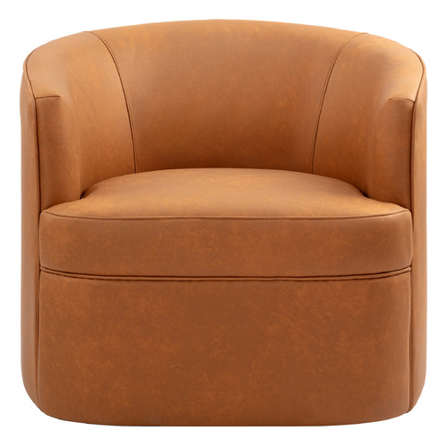 Robbie Faux Leather Swivel Armchair