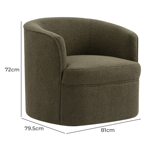 Robbie Teddy Swivel Armchair