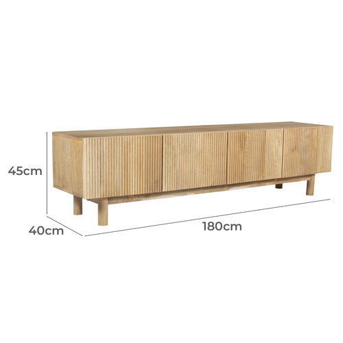 Anika Mango Wood Entertainment Unit