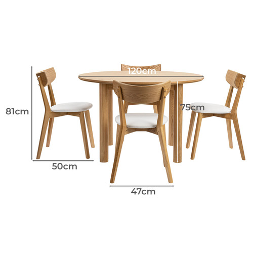 Temple & ster 4 Seater Cannes Dining Table & Chair Set