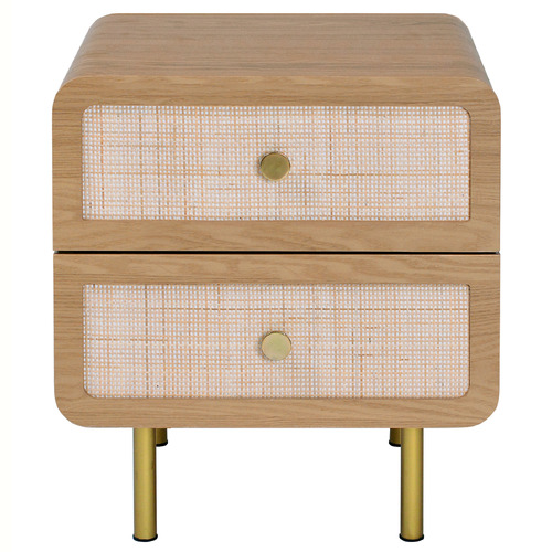 Maxine 2 Drawer Bedside Table