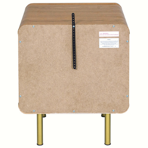 Maxine 2 Drawer Bedside Table
