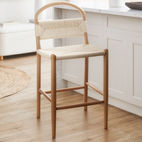 61.5cm Marcus Beech Wood Barstool