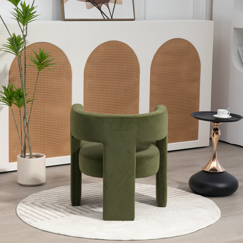 Temple & ster Pomaire 3 Legged Velvet Occasional Chair