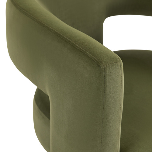 Temple & ster Pomaire 3 Legged Velvet Occasional Chair